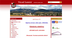 Desktop Screenshot of losiny.cz